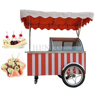 Gelato fagylalt push kocsi